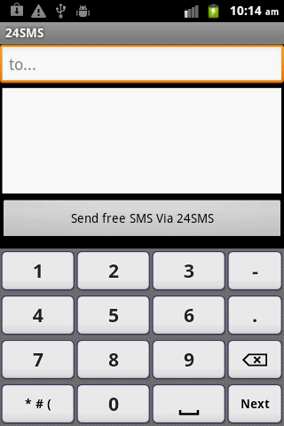 تحميل لإرسال رسائل نصية مجانية دولية لأي هاتف 24sms 1 2 9 لـ Android