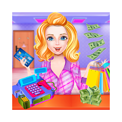 أسود يوم الجمعة التسوق مجمع تجاري فتاة لعبه