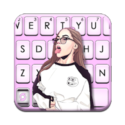 ثيم لوحة المفاتيح Cool Girl Swag