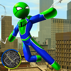 Frog-Spider StickMan Rope Hero Gangster Vegas