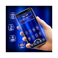 Cool Shine Metallic Blue Theme
