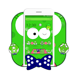 Cute Cartoon Green Frog Theme