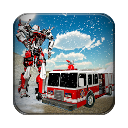 النار شاحنة الروبوت تحويل الشتاء الثلوج الإنقاذ