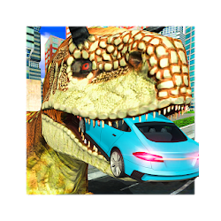 3D Dinosaur Rampage Destroy City As Real Dino