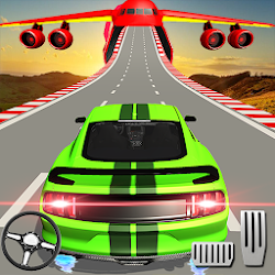 لعبة US Muscle car stunts 3D mega ramp car impossible