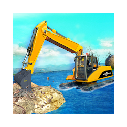 حفارة برمائية رافعة البناء محاكي