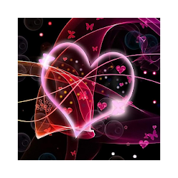 النيون القلب خلفيات حية