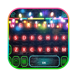 ثيم لوحة المفاتيح Flash Neon Light