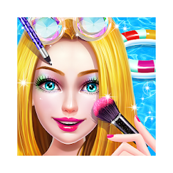 لعبة حفل قرب المسبح