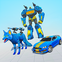 Angry Fox Robot Transform Robot car games