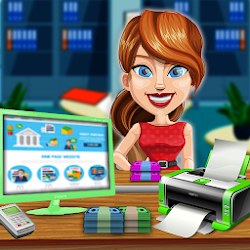 لعبة سجل البنك الحقيقي مدير النقدية - الاطفال البنكر