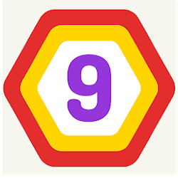 UP 9 - Hexa Puzzle Merge Numbers to get 9