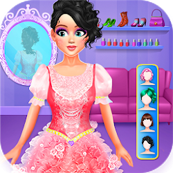 أزياء فتاة الجمال صالون سبا تحول