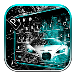 ثيم لوحة المفاتيح Water Splash Car 3d