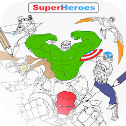 Coloring SuperHero Book Pro