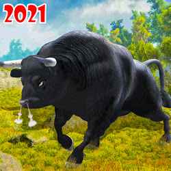 لعبة Angry Bull Attack Vs Tiger Simulator- Wild Animals