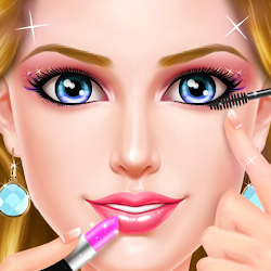 لعبة صالون تصفيف الشعر ومكياج وتلبيس العاب بنات