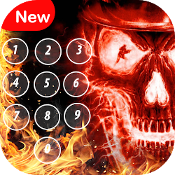 شاشة قفل الجمجمة - قفل شاشة الدبوس