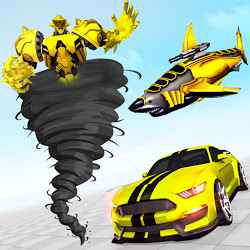 Tornado Robot Game Flying Snow Hero Hurricane