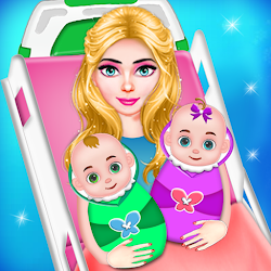 لعبة رعاية الأم الحامل والأطفال حديثي الولادة
