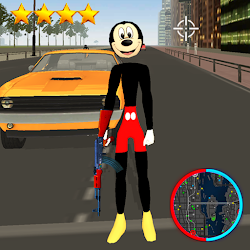 Stickman Miki Spider Maous Rope Hero Gangster Game