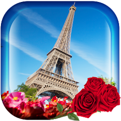 باريس خلفية حية