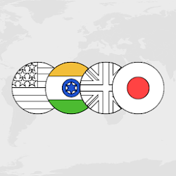 Color With Flags - Flag Coloring Trivia Game