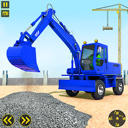 City Construction Game Snow Excavator Simulator
