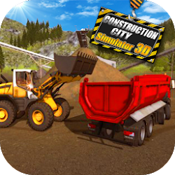 لعبة المعدات الثقيلة طريق محاكاة البناء