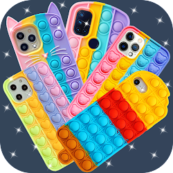 لعبة Pop It Pop Up Fidget Toys 3d Phone Case Diy Game