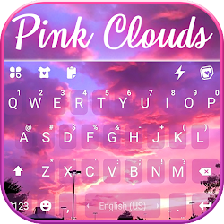 خلفية الكيبورد Pink Clouds Sky
