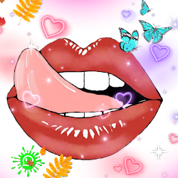 ملصقات قبلات الحب والرومنسية