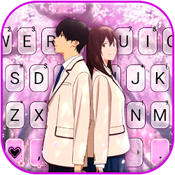 خلفية الكيبورد Sakura School Love
