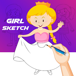 Drawing Girl Sketch Step by Step