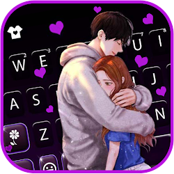 خلفية الكيبورد Lovers Hug