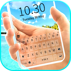 خلفية الكيبورد Tropical Transparent