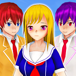 لعبة Anime Girl School  Love Life Simulator