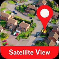 يعيش خريطة القمر الصناعي الأرض