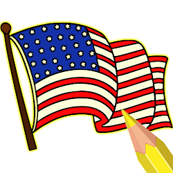 Flags Paint By Number Book Art