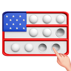 لعبة Pop It Flags 3D - DIY Antistress Calming Game