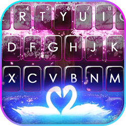 خلفية الكيبورد Fairy Swan Lake