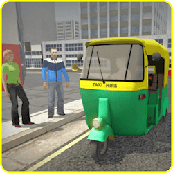 Indian TukTuk rickshaw driver