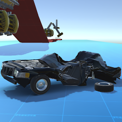 لعبة شعاع سيارة تحطم المسار محاكي