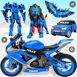 لعبة Police Eagle Robot Car Game 3d