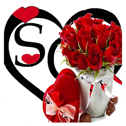 ملصقات حروف حب مزخرفة رومانسية