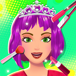 لعبة Kids Makeup Games  Hair Salon