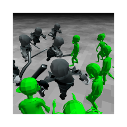 غيبوبة معركة محاكي