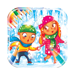 الشتاء كتاب التلوين