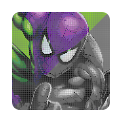 Color By Number Superhero Coloring Book Pixel Art