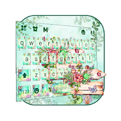 ثيم لوحة المفاتيح Green Floral Garden